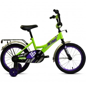 Велосипед ALTAIR KIDS 16", ярко-зеленый/фиолетовый, 2021