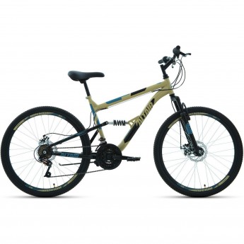 Велосипед ALTAIR MTB FS 26 2.0 D 18 Бежевый / Черный 2021