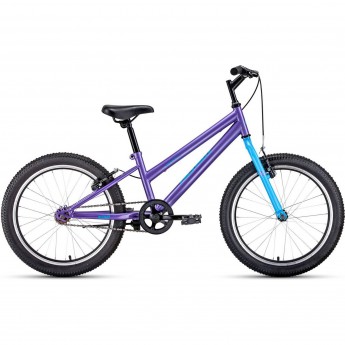 Велосипед ALTAIR MTB HT 20 LOW 10,5 Фиолетовый / Голубой 2021