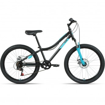 Велосипед ALTAIR MTB HT 24 2.0 D 12 Черный / Бирюзовый 2022