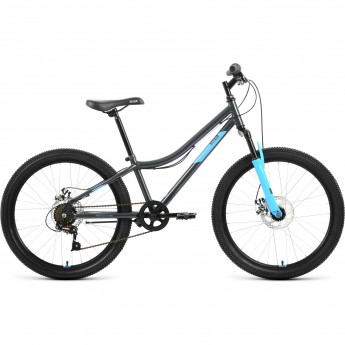 Велосипед ALTAIR MTB HT 24 2.0 D 12 Серый / Голубой 2022