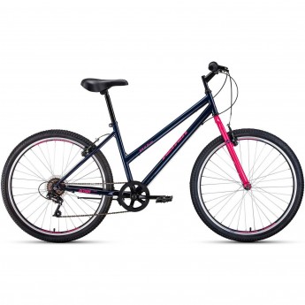Велосипед ALTAIR MTB HT 26 LOW 26", рама 15", темно-синий/розовый, 2021