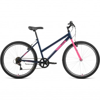 Велосипед ALTAIR MTB HT 26 LOW 26", рама 15", темно-синий/розовый, 2022